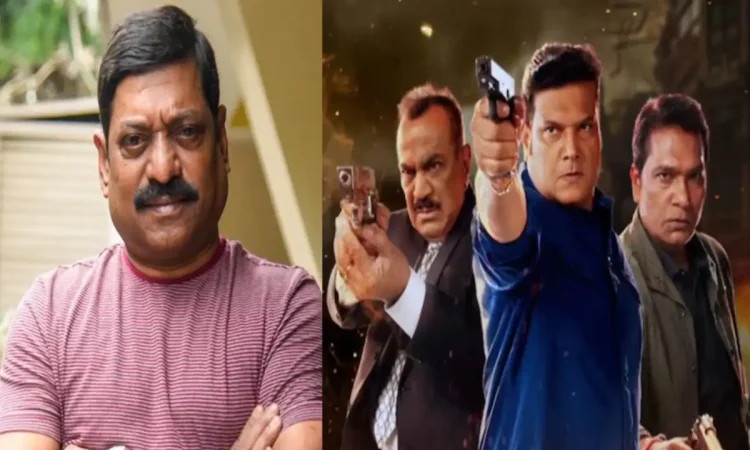 Sanjay Narvekar with CID 2 cast including Shivaji Satam and Dayanand Shetty – CID 2 behind-the-scenes