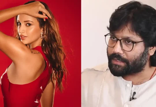 Triptii Dimri with Sandeep Reddy Vanga on the set of Spirit movie