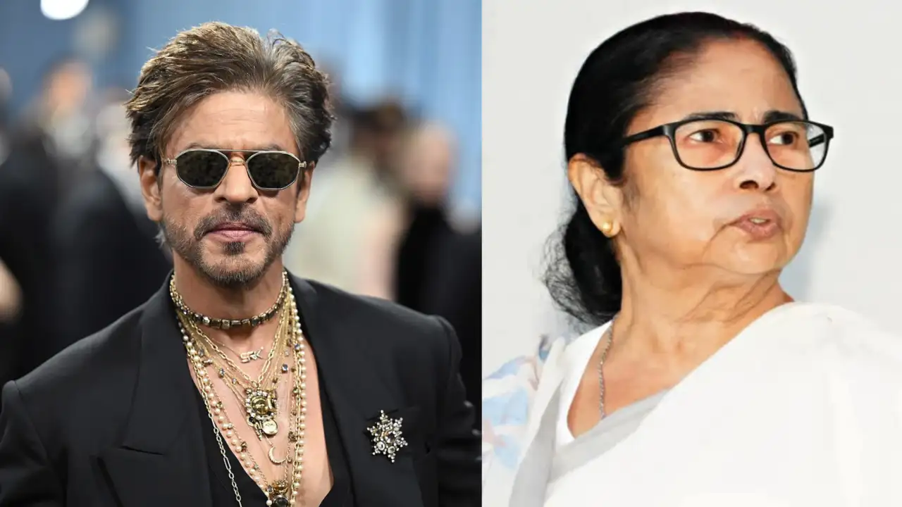 Shah Rukh Khan with Mamata Banerjee discussing King movie injury updates