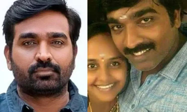 Vijay Sethupathi and wife Jessy smiling together, highlighting their love story