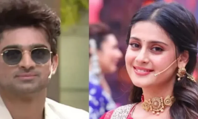 Abhishek Kumar and Isha Malviya dancing on Laughter Chefs 2 with Samarth Jurel watching — a trending moment from the cooking reality show