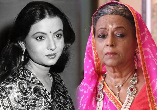 Rita Bhaduri posing on set during her Bollywood career – veteran Bollywood and TV actress