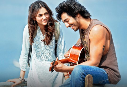 Poster of Saiyaara movie featuring lead actors from the emotional Bollywood drama