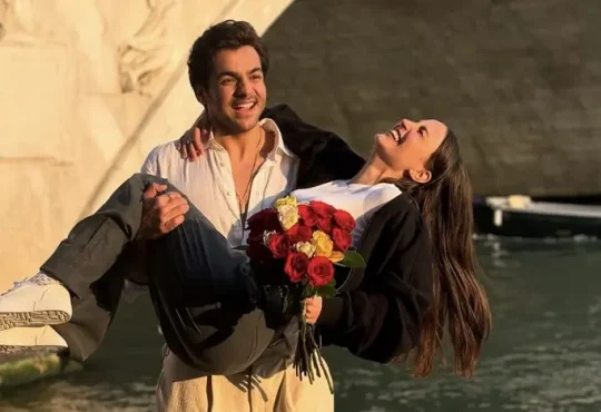 Ashish Chanchlani and Elli AvrRam pose together for Chandaniya music video promotion amid dating rumors