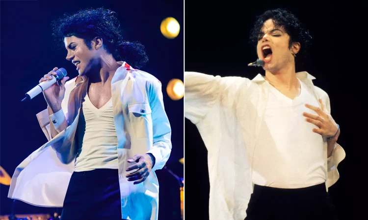 Jaafar Jackson as Michael Jackson in the upcoming 2026 biopic "Michael"