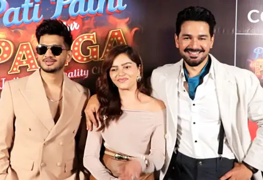 Munawar Faruqui with Rubina Dilaik at Pati Patni Aur Panga launch party