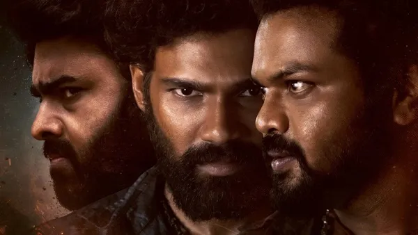 Poster of Bhairavam featuring Manchu Manoj, Nara Rohith, and Bellamkonda Sreenivas in the Telugu action drama now streaming on ZEE5