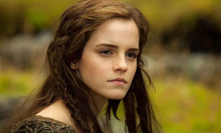 Emma Watson speaking at a UN event, symbolizing her activism and global influence