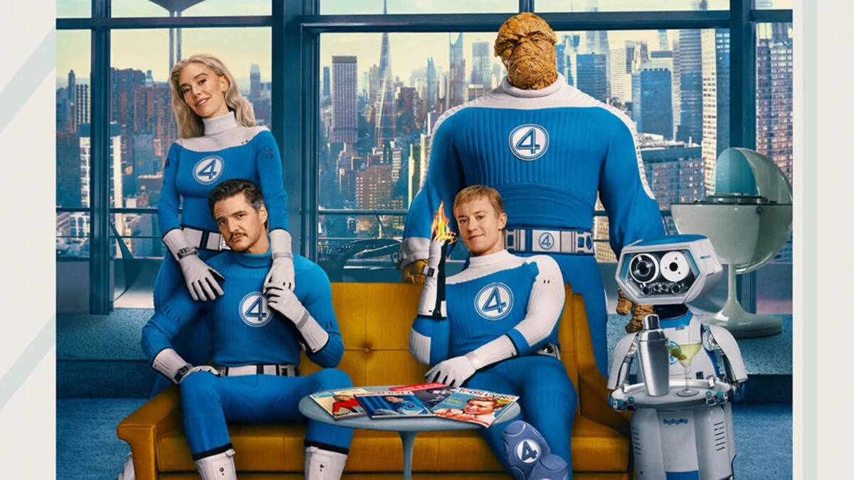 The Fantastic Four First Steps cast posing together as fans react to early screenings of the MCU film