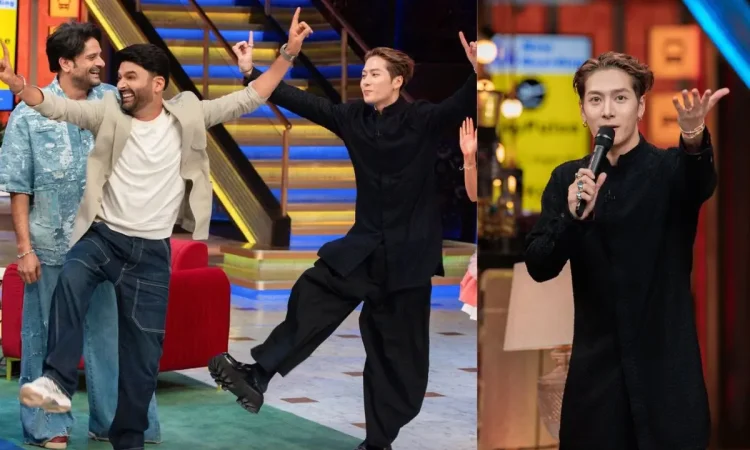 Jackson Wang on The Great Indian Kapil Show during his final visit to India, sharing experiences about Indian fans and club culture