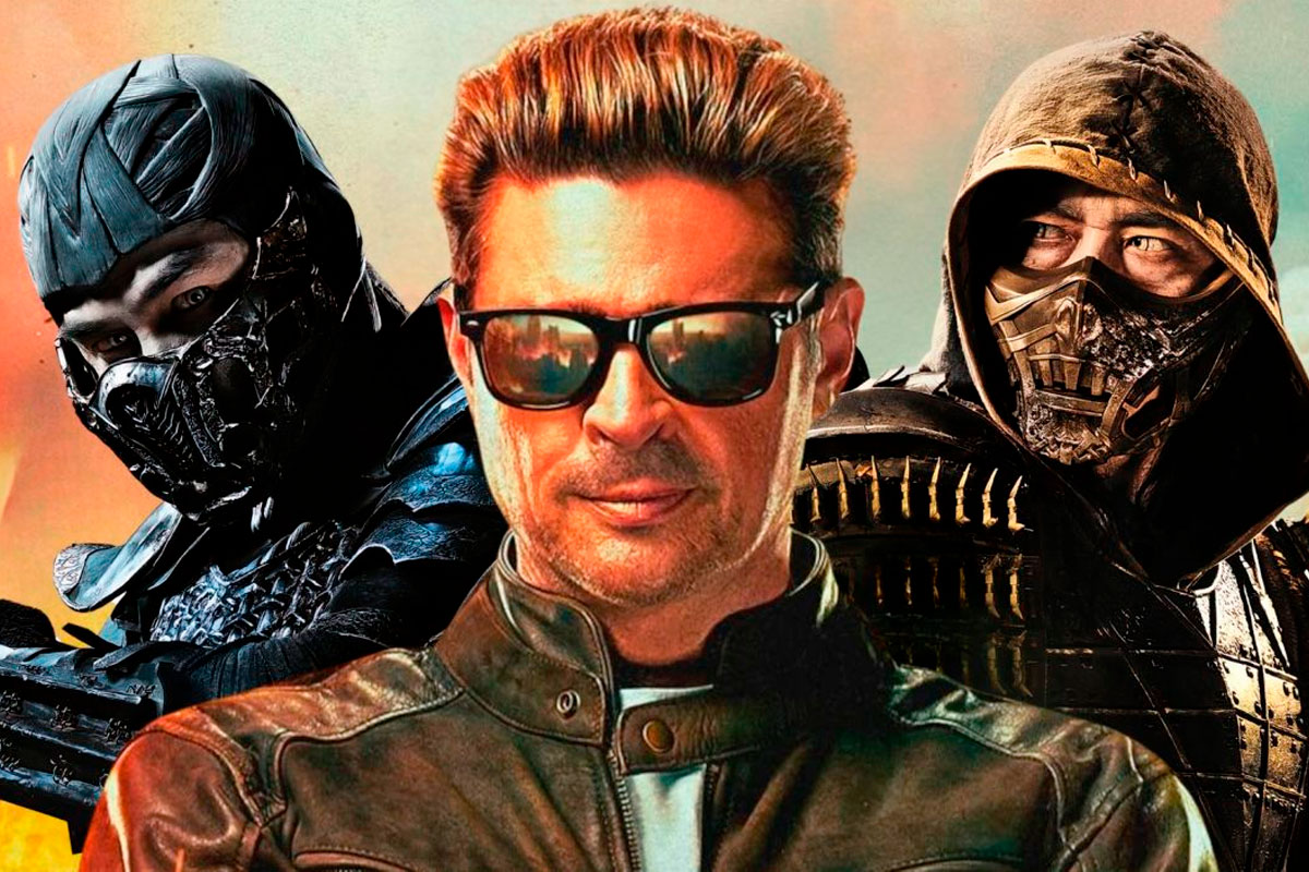 Johnny Cage in Mortal Kombat II trailer wearing sunglasses, showcasing his signature charm and style