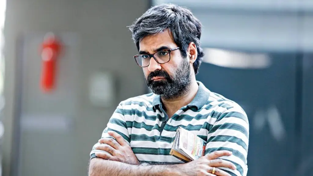 Mukul Chadda, husband of Rasika Dugal, smiling during an interview, known for The Office India and his IIM MBA background