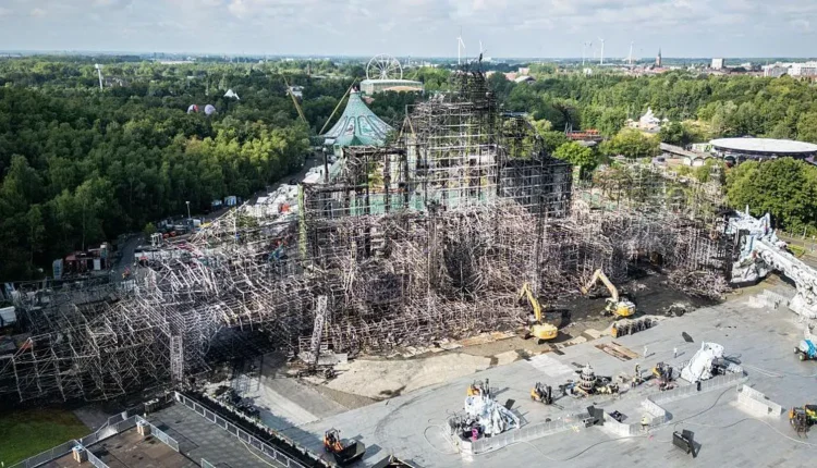Main stage at Tomorrowland 2025 engulfed in flames during fire incident in Belgium