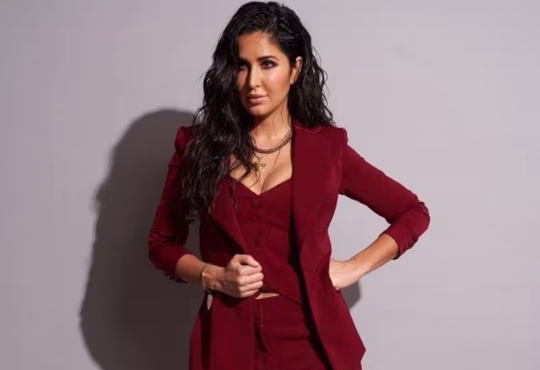 Katrina Kaif posing in her luxurious Mumbai apartment, highlighting her ₹240 crore net worth in 2025