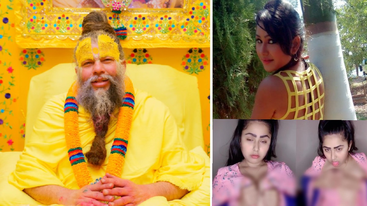 Priyanka Pandit wearing traditional attire in Vrindavan after spiritual transformation guided by Premanand Maharaj