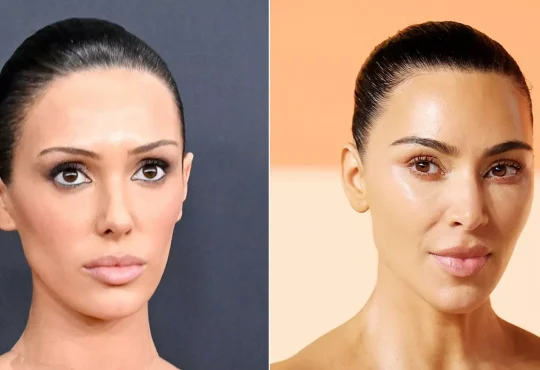 Bianca Censori watching Kim Kardashian videos, highlighting her obsession with the celebrity