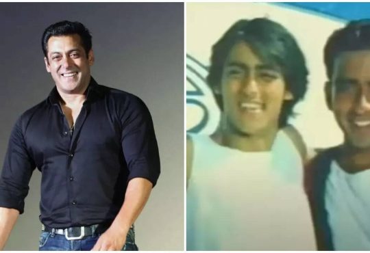 Salman Khan during his Campa Cola ad shoot, showing his youthful charm and daring presence
