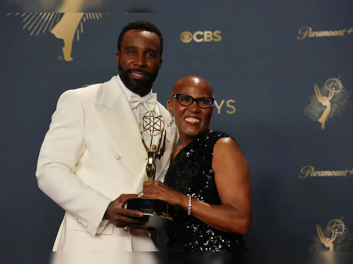 Tramell Tillman and Owen Cooper at Emmys 2025 as The Studio celebrates 12 awards