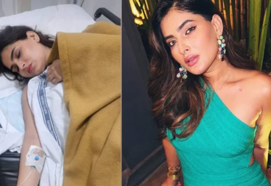 Karishma Sharma hospitalised after jumping off moving Mumbai local train, showing injuries and bandages