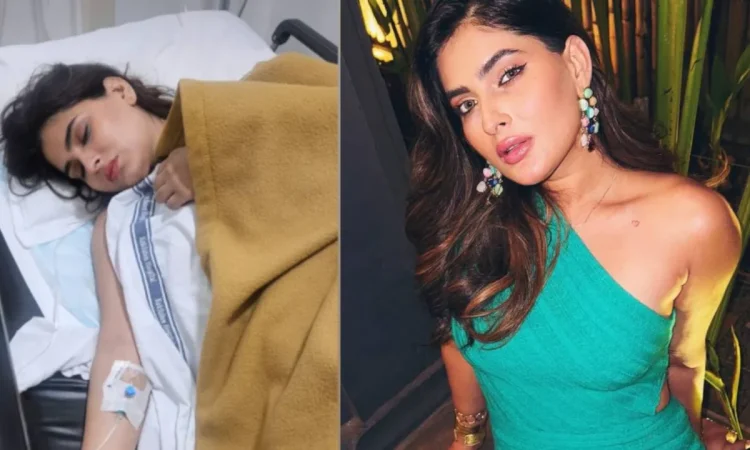 Karishma Sharma hospitalised after jumping off moving Mumbai local train, showing injuries and bandages