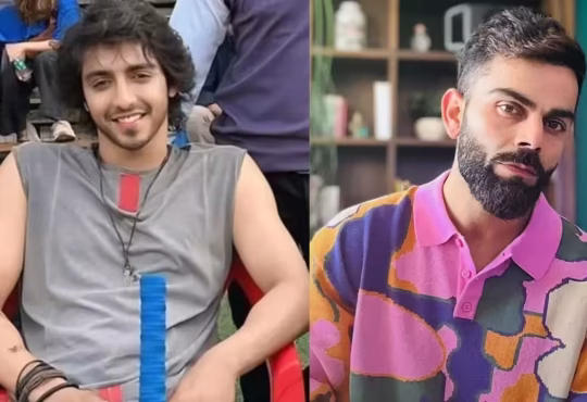 Ahaan Panday filming the Virat Kohli tribute scene in Saiyaara