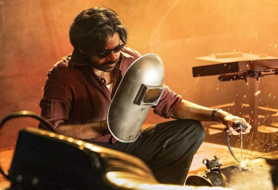 Pawan Kalyan celebrating the box office success of They Call Him OG