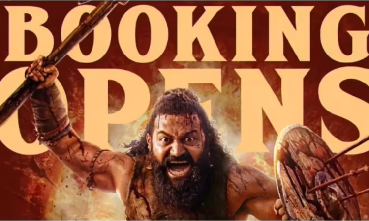 Kantara Chapter 1 advance booking counters showing sold tickets and excited moviegoers