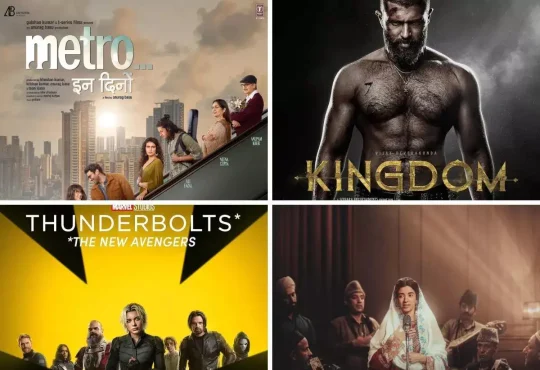 Poster collage of Kingdom, Metro In Dino, Jagged Edge, and Luminous highlighting movies that flopped at box office but became OTT hits