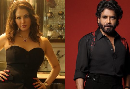 Isha Koppikar reacting during a scene with Nagarjuna, highlighting the slapping incident on set