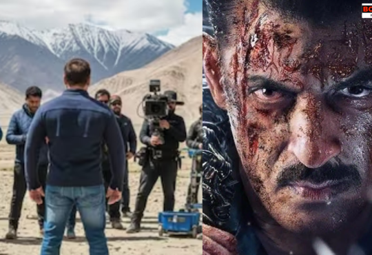 Salman Khan in Ladakh during Battle of Galwan shoot, posing against snow-capped mountains as his viral picture excites fans