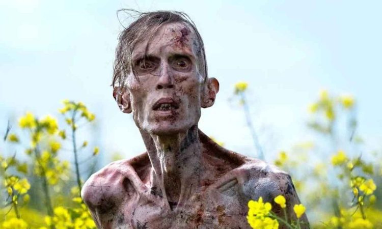 Poster of 28 Years Later featuring Jodie Comer and Aaron Taylor-Johnson promoting OTT release date