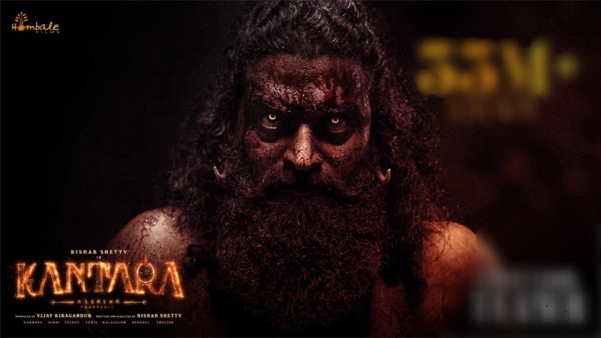 Rishab Shetty in Kantara Chapter 1 trailer showcasing dark mysticism and action