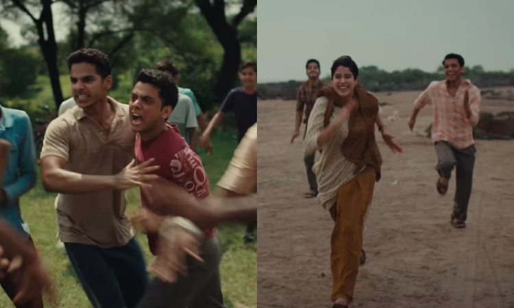 Ishaan Khatter and Vishal Jethwa sharing a behind-the-scenes moment on the set of Homebound