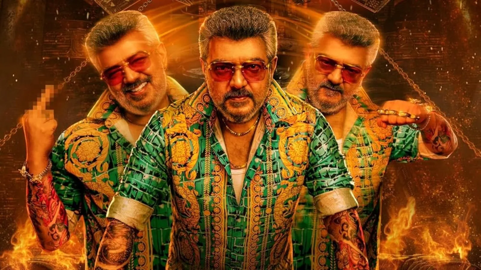 Ajith Kumar in Good Bad Ugly action scene after Netflix removal