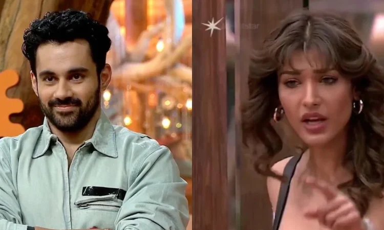 Nehal Chudasama falls after arguing with Abhishek Bajaj in Bigg Boss 19, moment goes viral as netizens call it instant karma