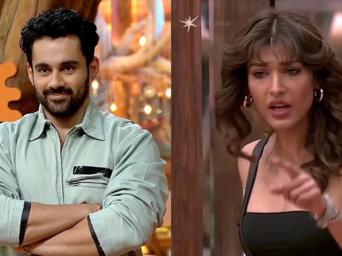 Nehal Chudasama falls after arguing with Abhishek Bajaj in Bigg Boss 19, moment goes viral as netizens call it instant karma