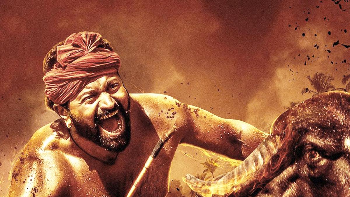 Rishab Shetty in Kantara Chapter 1 poster highlighting US pre-sales performance