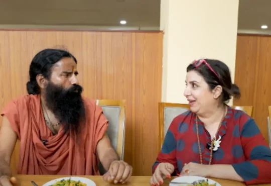 Farah Khan laughing in viral vlog comparing Baba Ramdev and Salman Khan in a 1 BHK