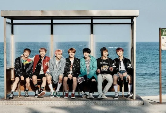 BTS performing Spring Day as the song exits Melon chart after 8 years