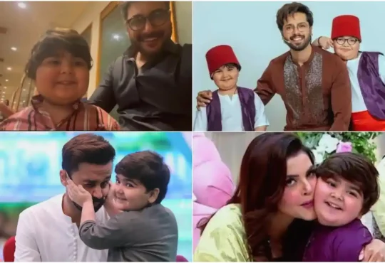 Pakistani celebrities mourning the death of Umer Shah at a public event