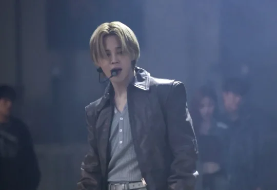 Jimin performing “Who” live, celebrating 2 billion Spotify streams milestone