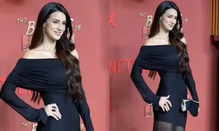 Larissa Bonesi stuns on red carpet at Aryan Khan’s The Bads of Bollywood* premiere in elegant black gown