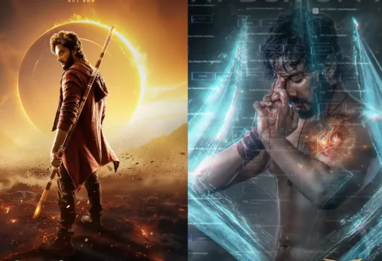 Teja Sajja in Mirai fantasy film, celebrating the box office success with ₹44 crore collection by Day 3