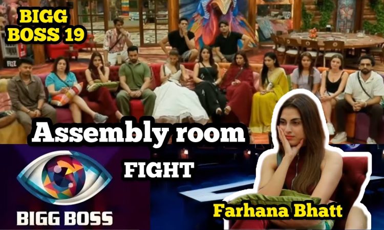 Ashnoor Kaur and Abhishek Bajaj during Bigg Boss 19 nominations targeting Farrhana Bhatt, highlighting drama and conflict in the house