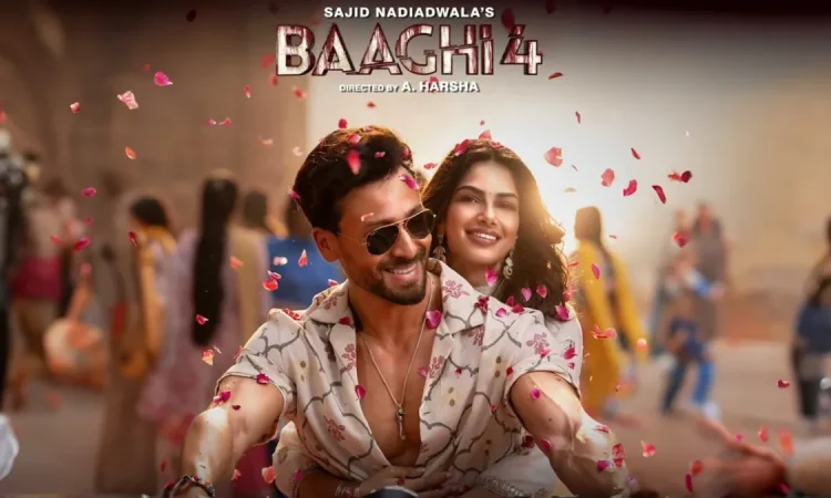 Tiger Shroff performing high-octane stunts in Baaghi 4, representing the film’s action-packed sequences and box office appeal
