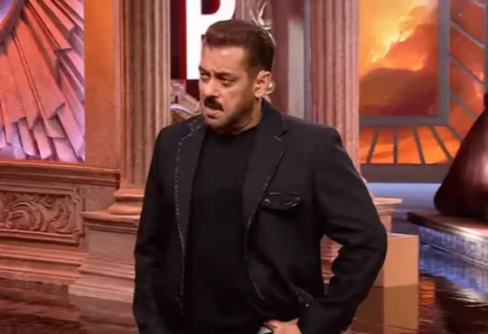 Salman Khan scolding Farrhana Bhatt on Bigg Boss 19 while Shehnaaz Gill supports Shahbaz Gill