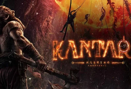 Rishab Shetty in Kantara Chapter 1 action scene showcasing folklore and high-octane visuals