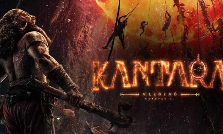 Rishab Shetty in Kantara Chapter 1 action scene showcasing folklore and high-octane visuals