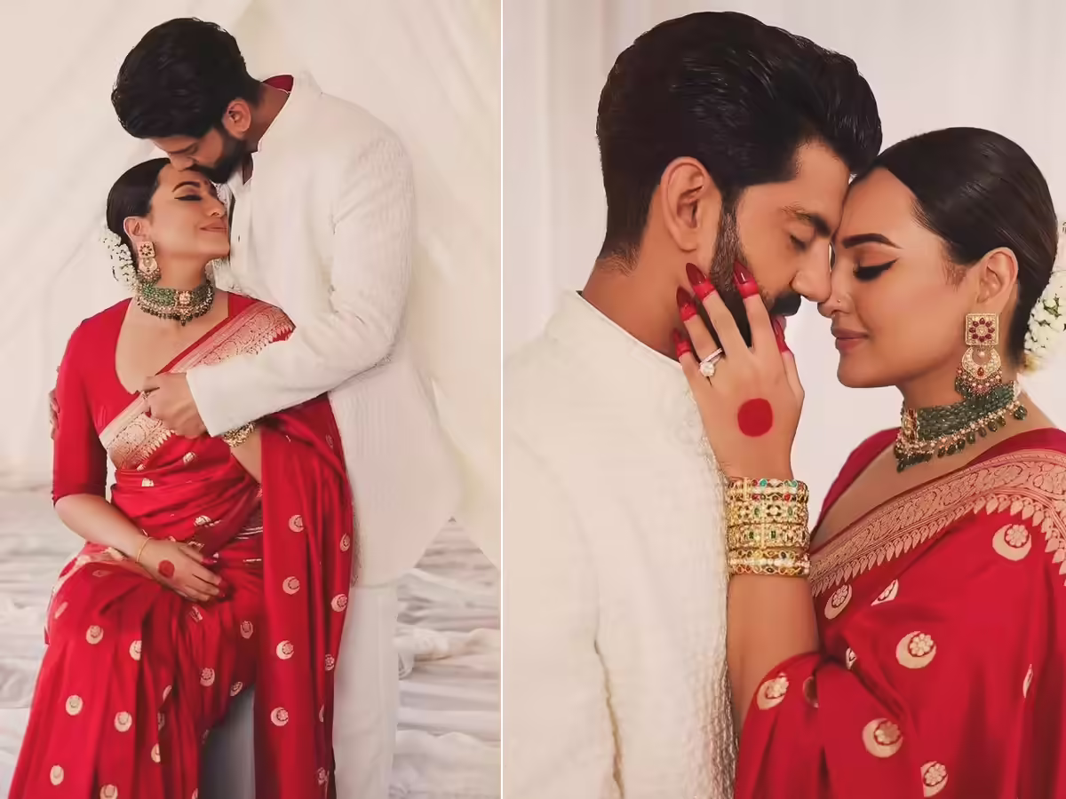 Bollywood celebrities on the red carpet showcasing glamorous fashion at an award show