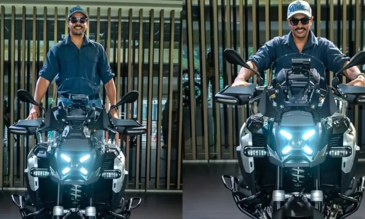 Rajvir Jawanda riding his BMW bike in his last viral video